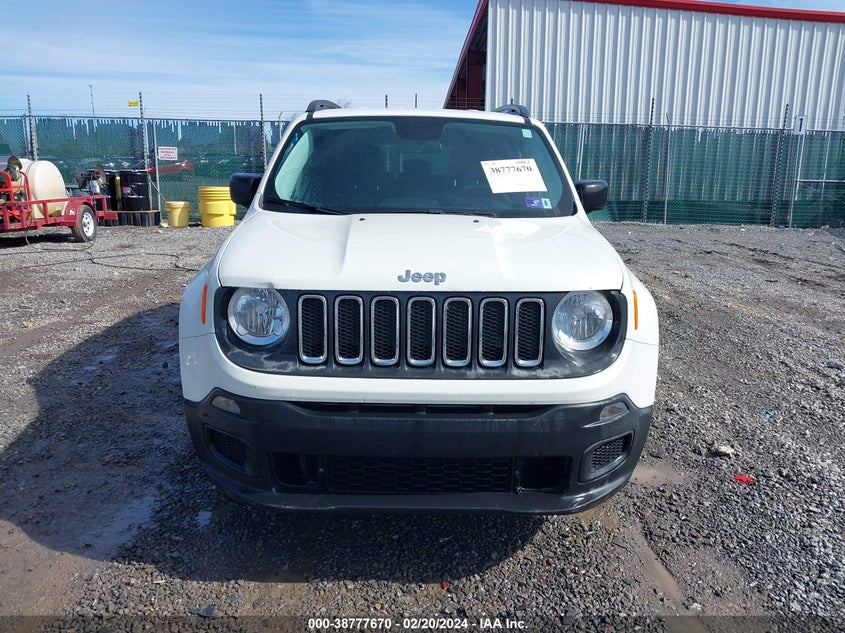 VIN ZACCJBAB4HPF14610 2017 JEEP RENEGADE SPORT 4X4