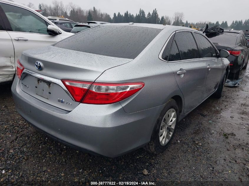 2017 Toyota Camry Hybrid Le VIN: 4T1BD1FK1HU205807 Lot: 38777822