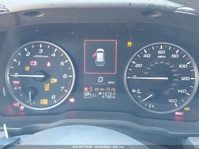 2024 SUBARU CROSSTREK 2.0L H-4 DI, DOHC, V(VIN: JF2GUADC3RH200514