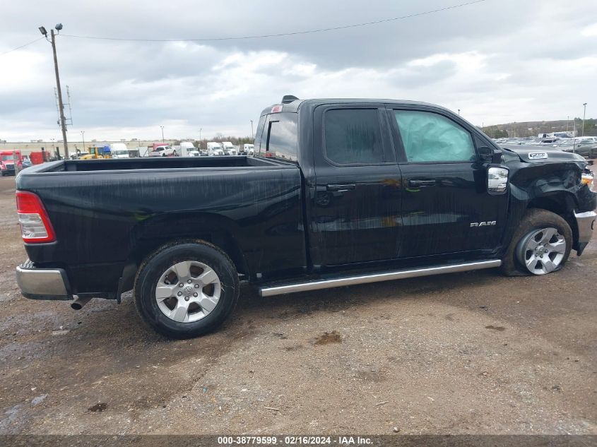 2022 Ram 1500 Big Horn Quad Cab 4X4 6'4 Box VIN: 1C6RRFBG6NN293365 Lot: 38779599