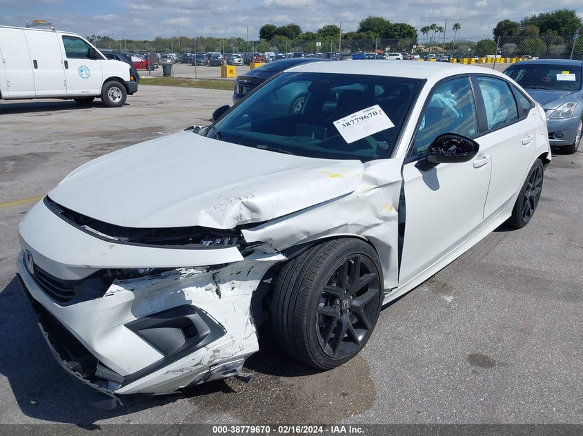 2022 HONDA CIVIC 2.0L I4   N(VIN: 2HGFE2F58NH596926
