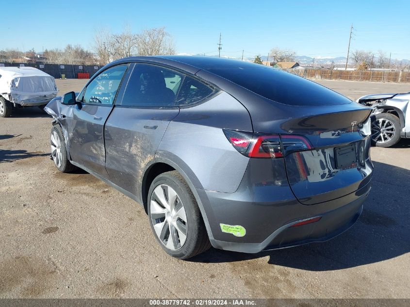 2023 Tesla Model Y Awd/Long Range Dual Motor All-Wheel Drive VIN: 7SAYGDEEXPF638460 Lot: 38779742