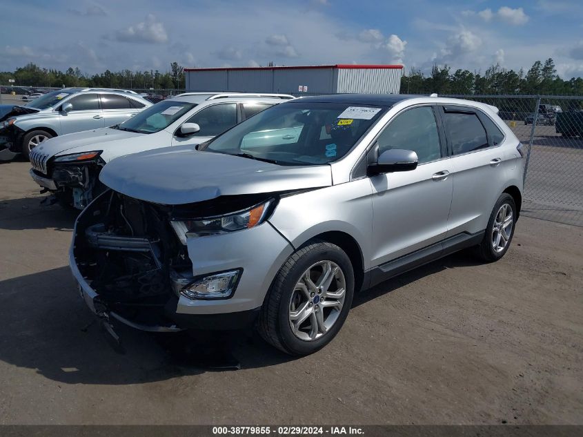 2015 Ford Edge Titanium VIN: 2FMTK4K98FBB88425 Lot: 38779855