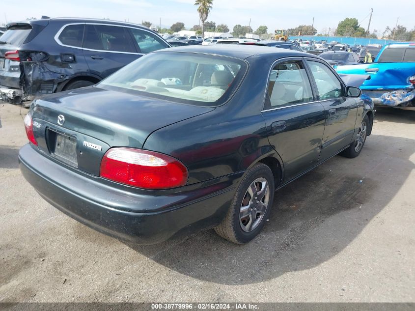 2002 Mazda 626 Lx VIN: 1YVGF22C925265645 Lot: 38779996