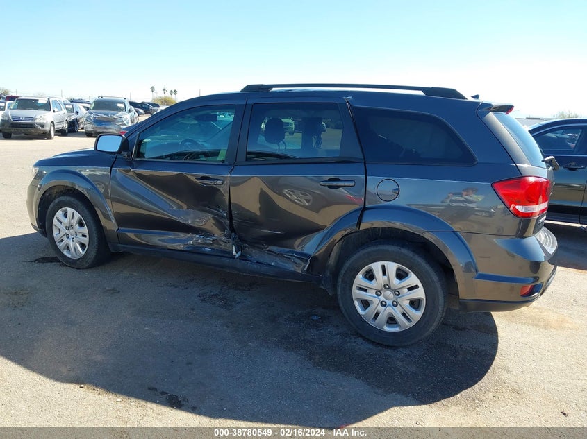 VIN 3C4PDCBG1JT525216 2018 DODGE JOURNEY SXT