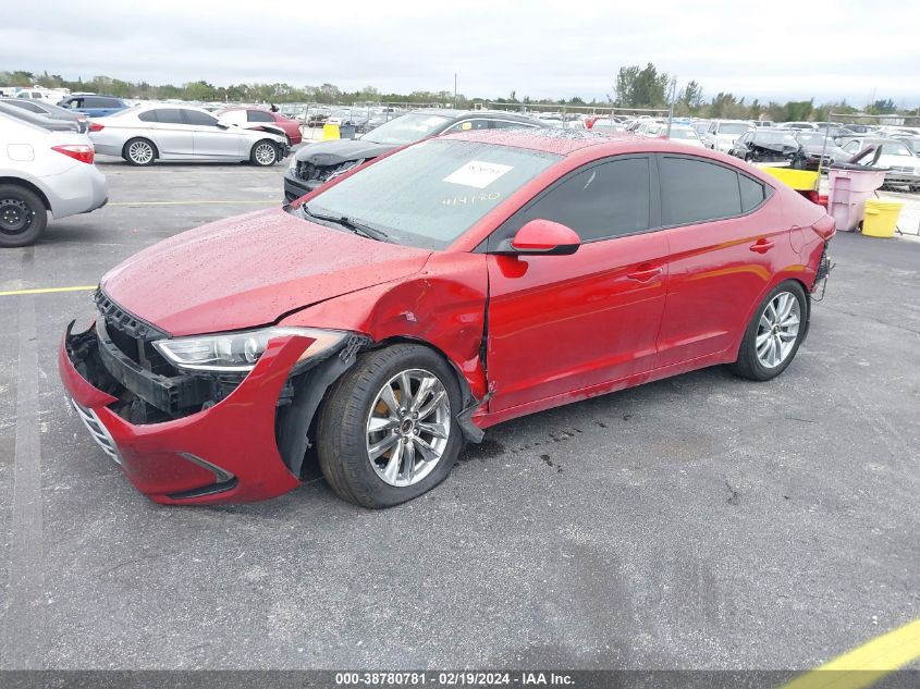 2017 Hyundai Elantra Value Edition VIN: KMHD84LF4HU362916 Lot: 38780781