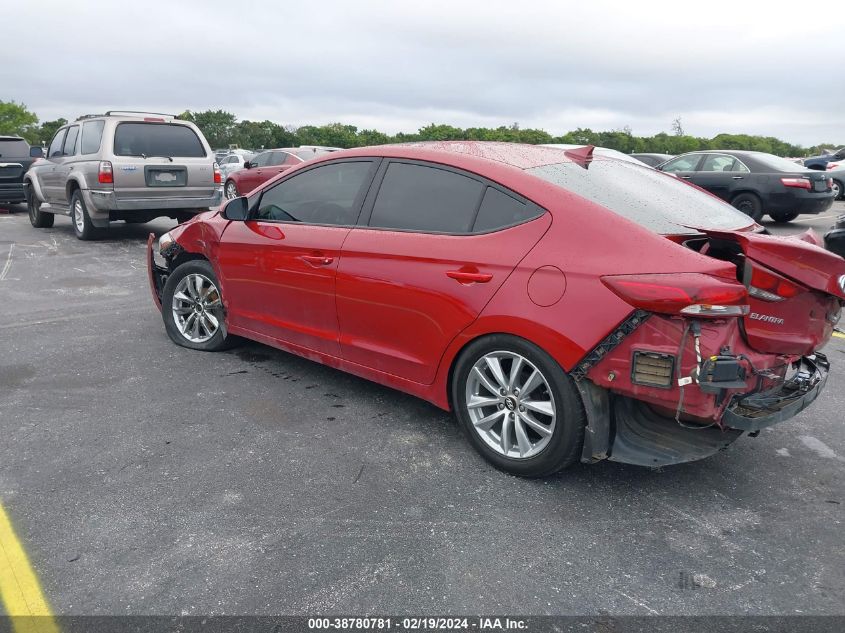 2017 Hyundai Elantra Value Edition VIN: KMHD84LF4HU362916 Lot: 38780781