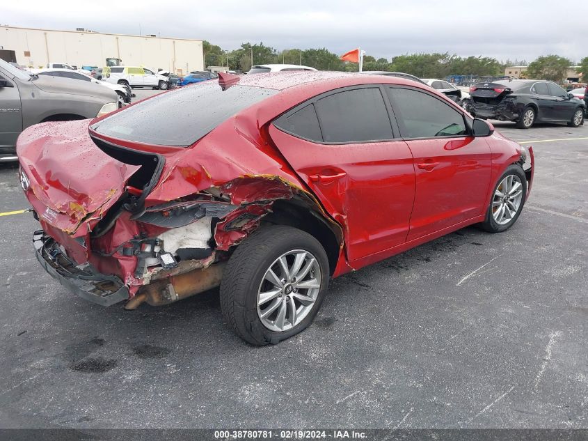 2017 Hyundai Elantra Value Edition VIN: KMHD84LF4HU362916 Lot: 38780781