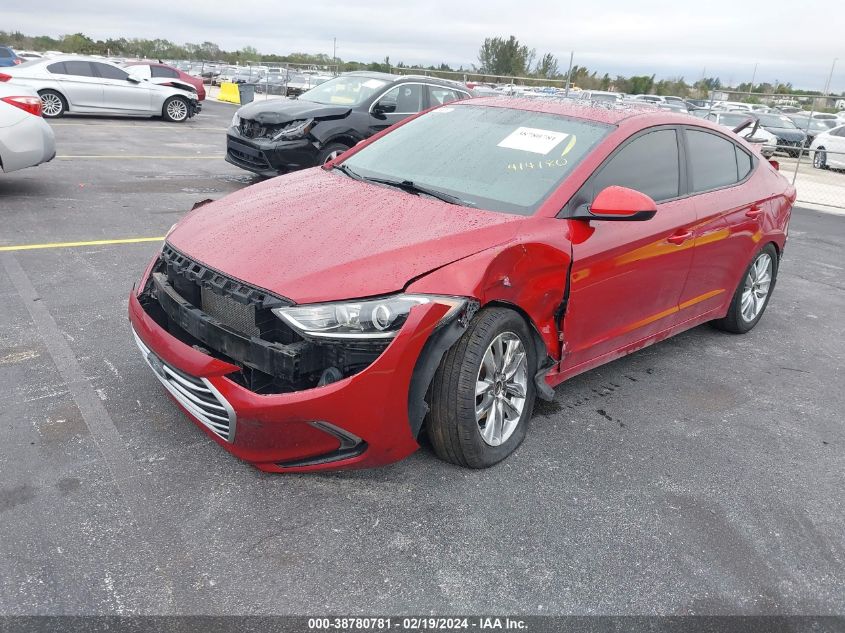 2017 Hyundai Elantra Value Edition VIN: KMHD84LF4HU362916 Lot: 38780781