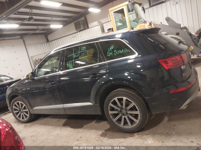 VIN WA1VAAF70HD016453 2017 AUDI Q7 3.0T PREMIUM