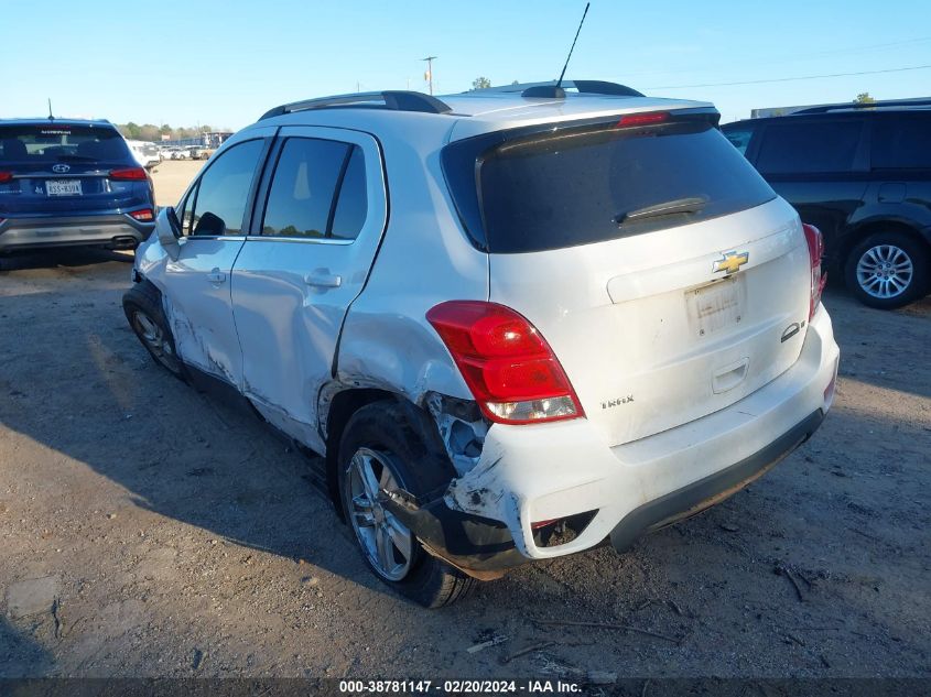 2020 Chevrolet Trax Fwd Lt VIN: 3GNCJLSB7LL227016 Lot: 38781147