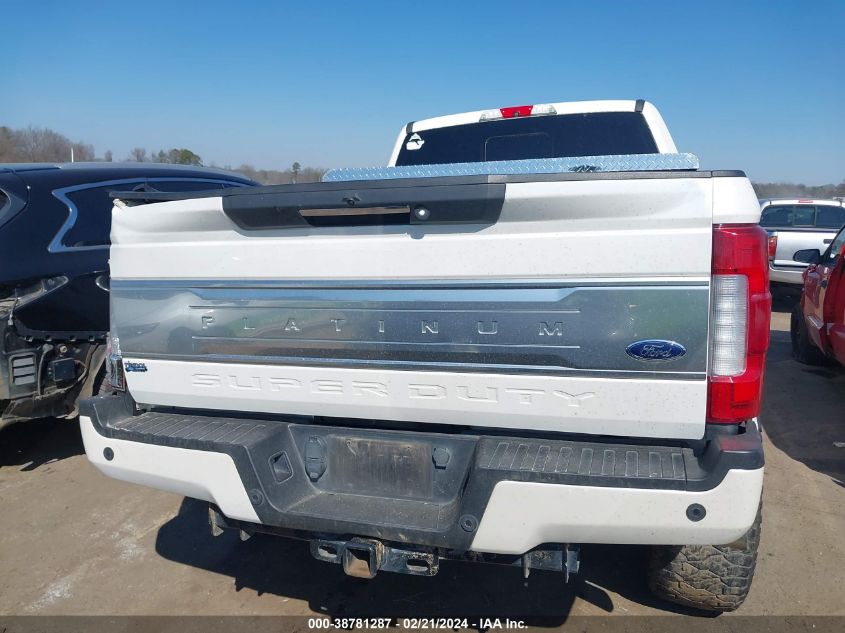 2019 Ford F-250 Platinum VIN: 1FT7W2BT4KED60474 Lot: 38781287