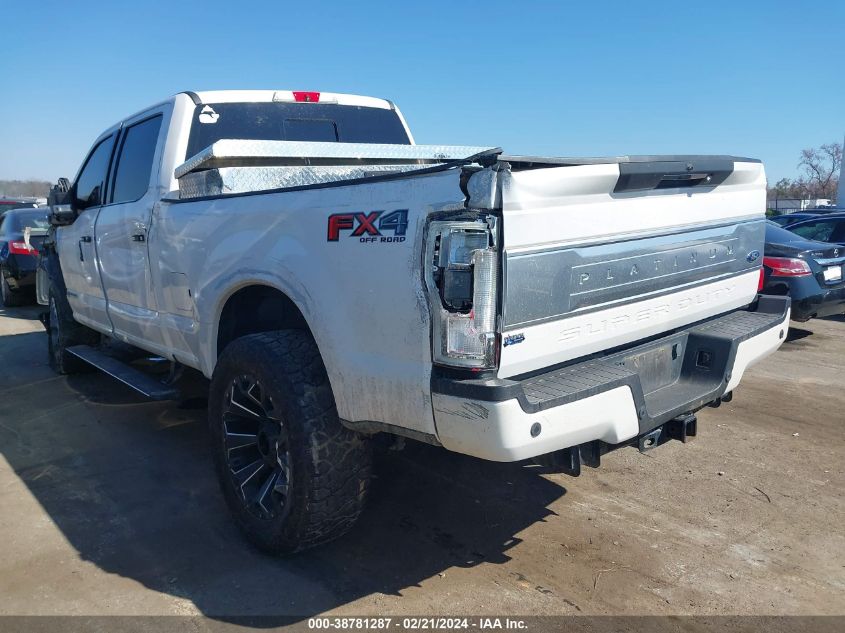 2019 Ford F-250 Platinum VIN: 1FT7W2BT4KED60474 Lot: 38781287