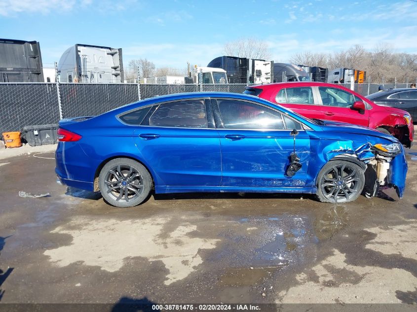 2018 Ford Fusion Se VIN: 3FA6P0HDXJR127472 Lot: 38781475