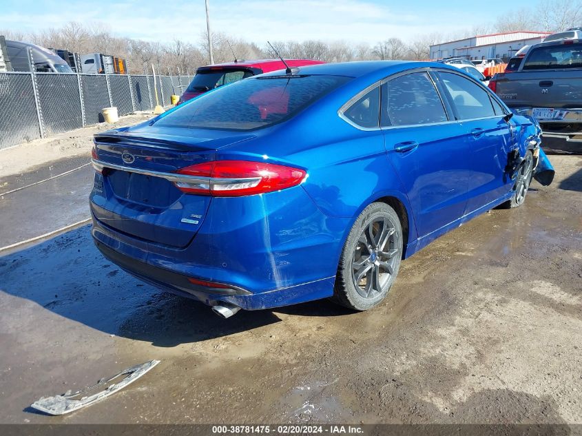 2018 Ford Fusion Se VIN: 3FA6P0HDXJR127472 Lot: 38781475