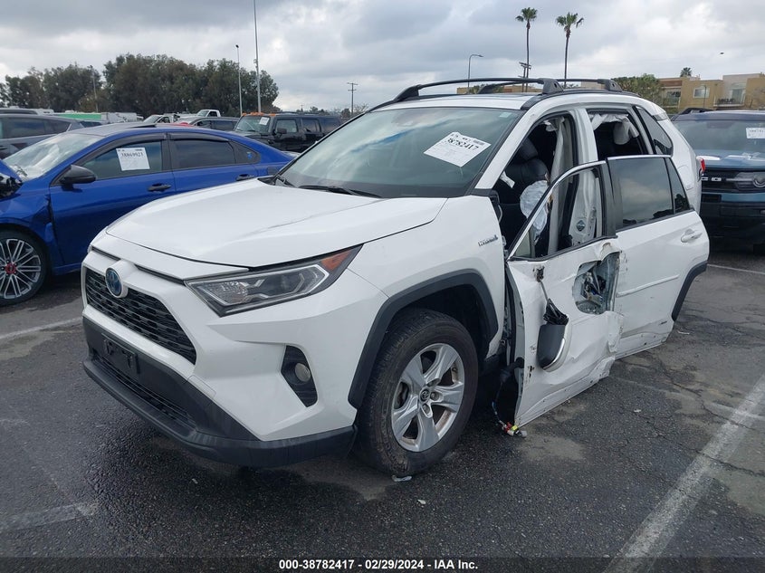 VIN JTMRWRFV4KD007378 2019 TOYOTA RAV4 HYBRID XLE