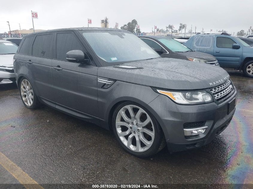 2016 Land Rover Range Rover Sport 3.0L V6 Supercharged Hse VIN: SALWR2VF8GA633139 Lot: 38783020