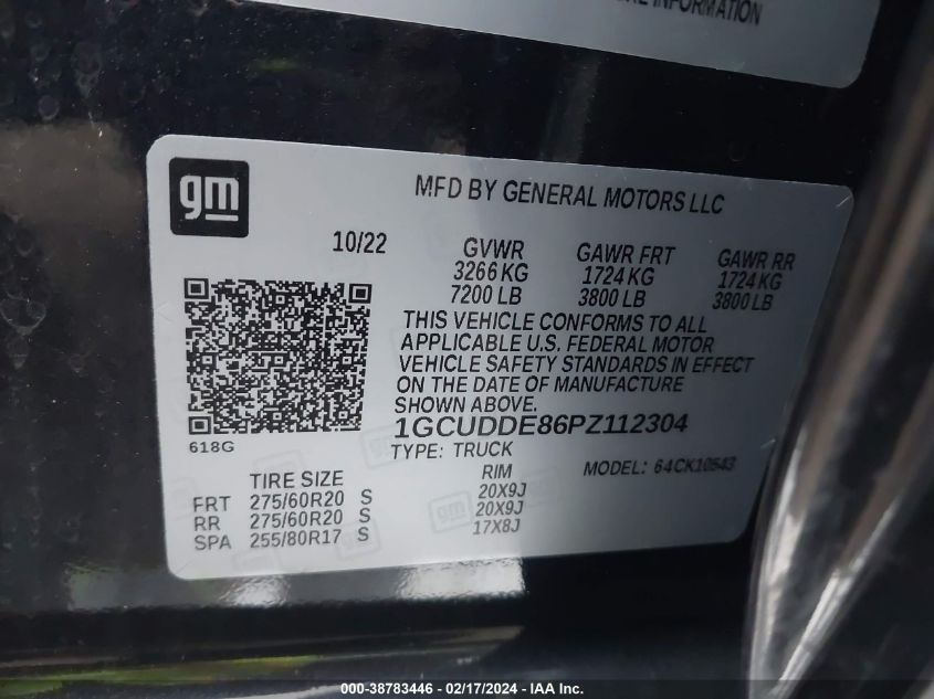 2023 Chevrolet Silverado - 1GCUDDE86PZ112304