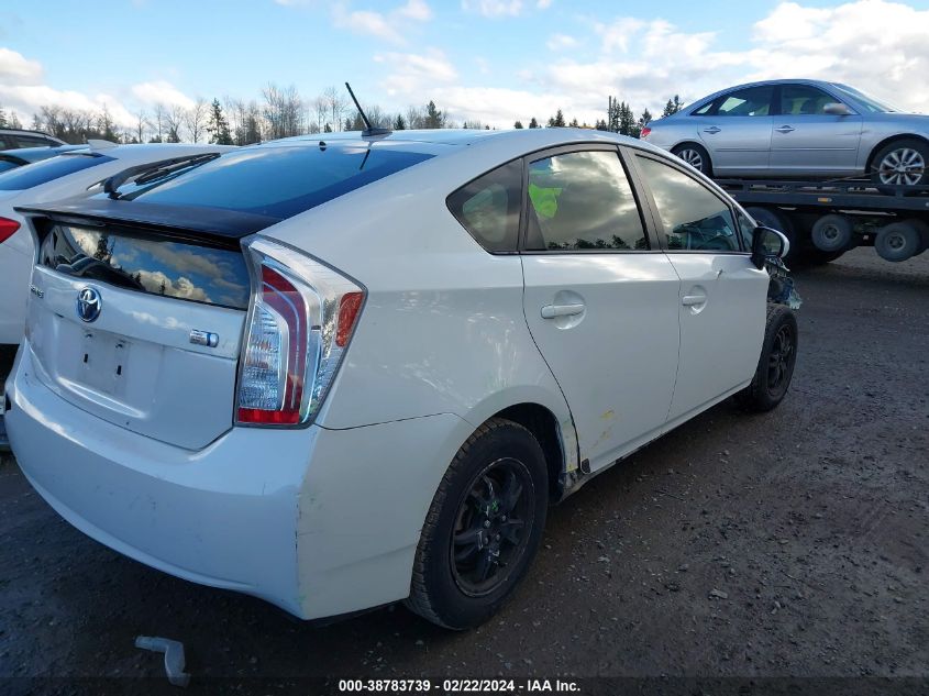 2014 Toyota Prius Four VIN: JTDKN3DU0E0376410 Lot: 38783739