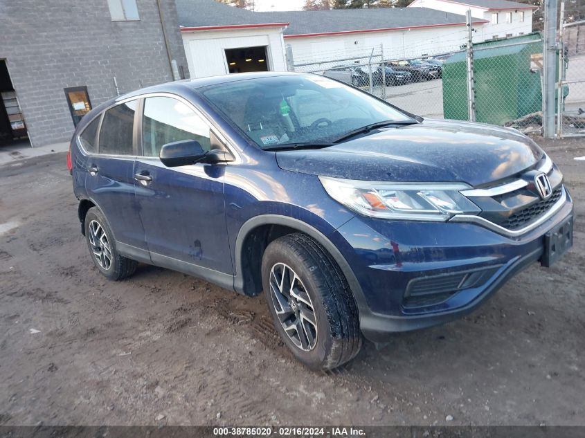 2016 Honda Cr-V Se VIN: 5J6RM4H46GL031279 Lot: 38785020