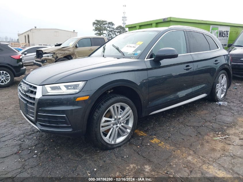 2018 Audi Q5 2.0T Premium/2.0T Tech Premium VIN: WA1BNAFY0J2025901 Lot: 38786280