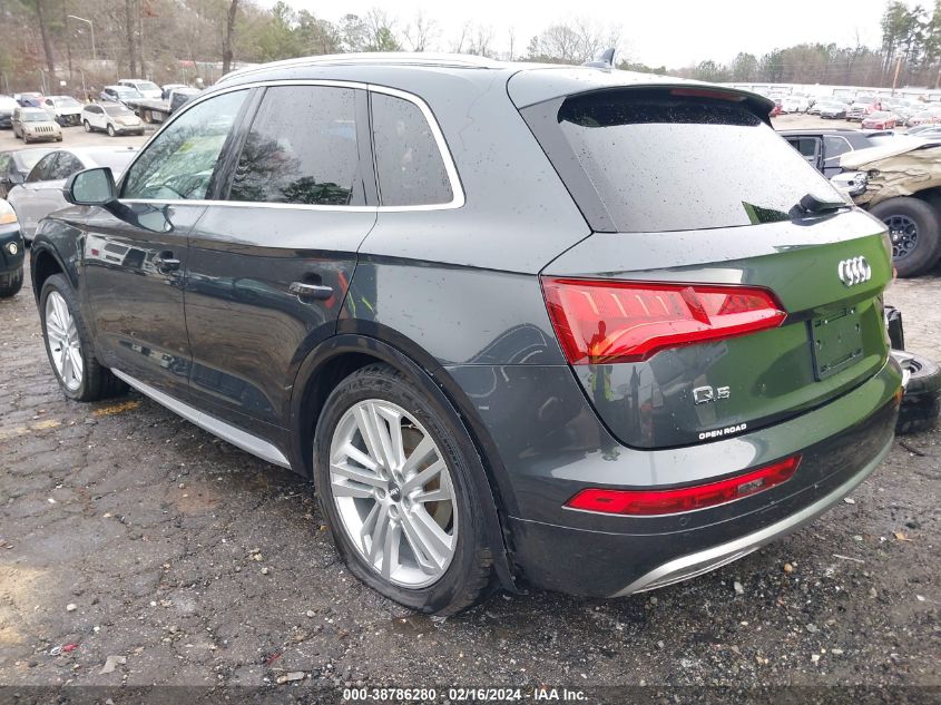 2018 Audi Q5 2.0T Premium/2.0T Tech Premium VIN: WA1BNAFY0J2025901 Lot: 38786280