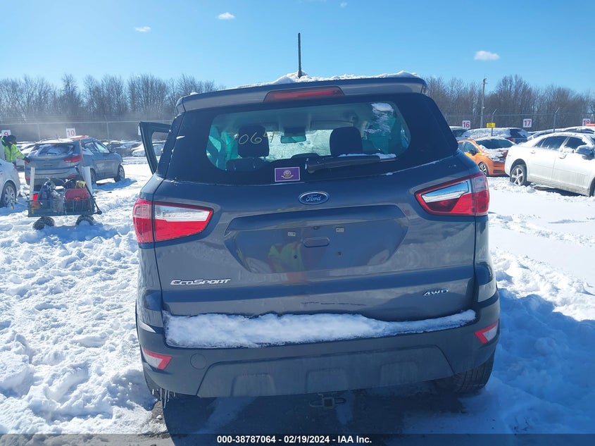 VIN MAJ6S3FLXMC426019 2021 FORD ECOSPORT S