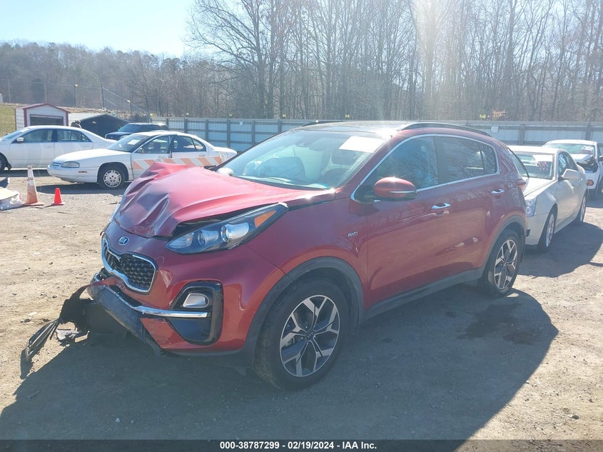VIN KNDPNCAC7M7923180 2021 KIA SPORTAGE EX