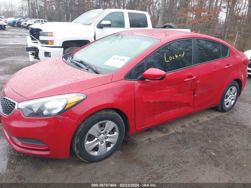 2016 KIA FORTE LX - KNAFK4A65G5493117