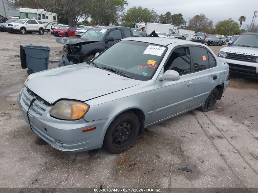 2003 Hyundai Accent Gl VIN: KMHCG45C93U496234 Lot: 38787449