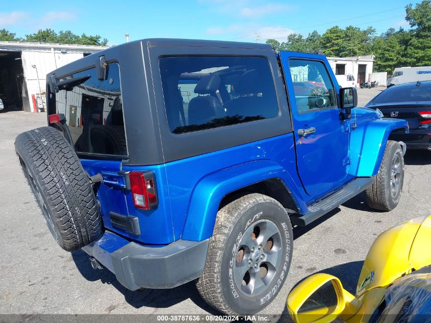 2016 Jeep Wrangler Sahara VIN: 1C4AJWBGXGL128530 Lot: 38787636