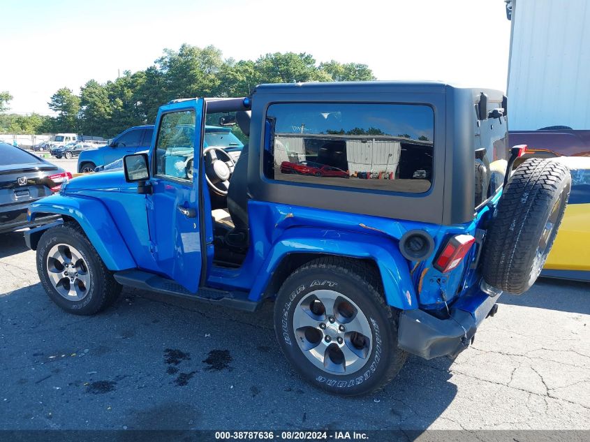 2016 Jeep Wrangler Sahara VIN: 1C4AJWBGXGL128530 Lot: 38787636