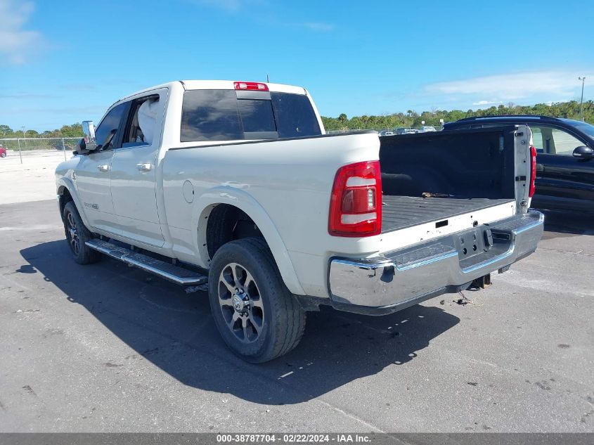 2020 Ram 2500 Laramie Longhorn 4X4 6'4 Box VIN: 3C6UR5GL6LG230556 Lot: 38787704