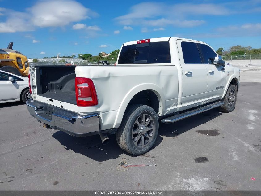 2020 Ram 2500 Laramie Longhorn 4X4 6'4 Box VIN: 3C6UR5GL6LG230556 Lot: 38787704