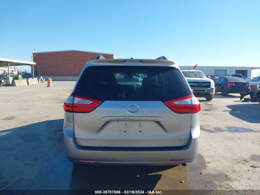 2016 Toyota Sienna Xle 8 Passenger VIN: 5TDYK3DC1GS703407 Lot: 38787886