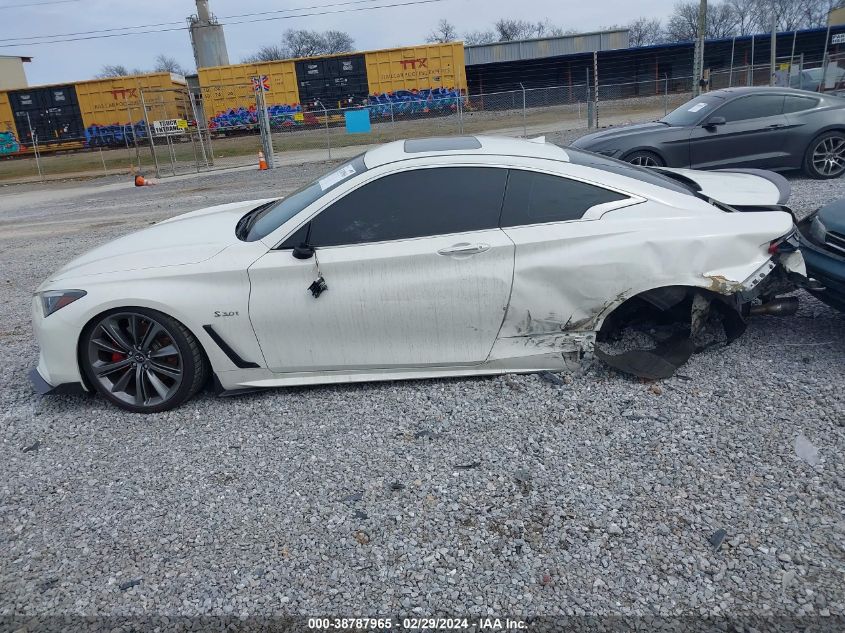 2018 Infiniti Q60 3.0T Red Sport 400 VIN: JN1FV7EK6JM530985 Lot: 38787965