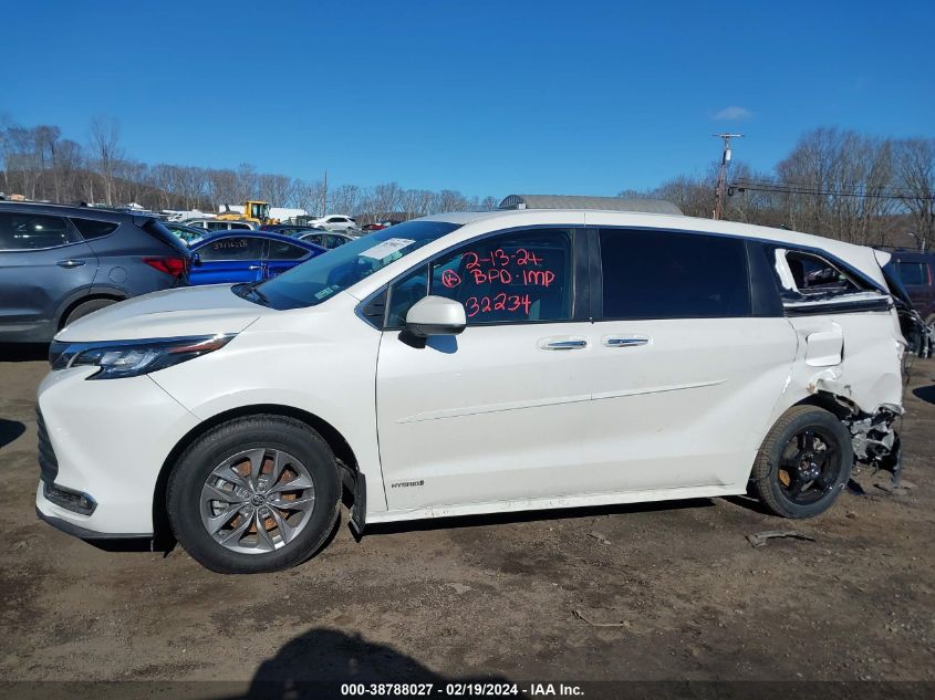 2021 Toyota Sienna Xle VIN: 5TDYSKFC9MS014282 Lot: 38788027