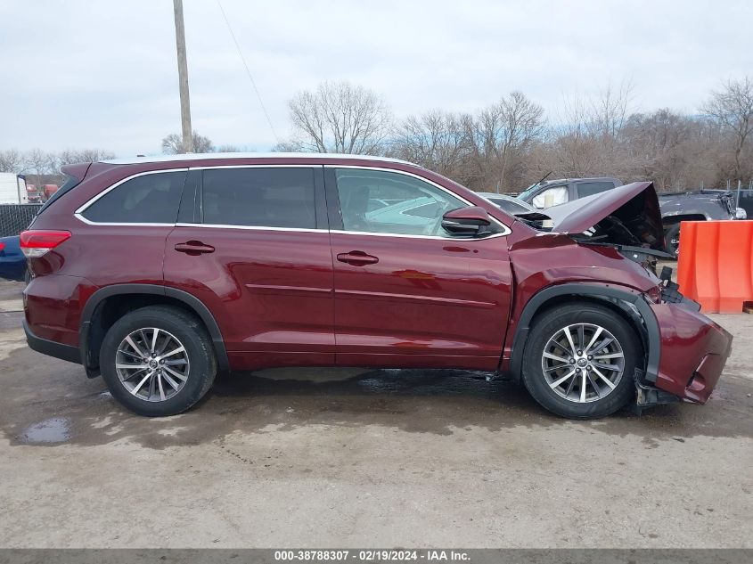 2018 Toyota Highlander Xle VIN: 5TDJZRFH9JS840014 Lot: 38788307