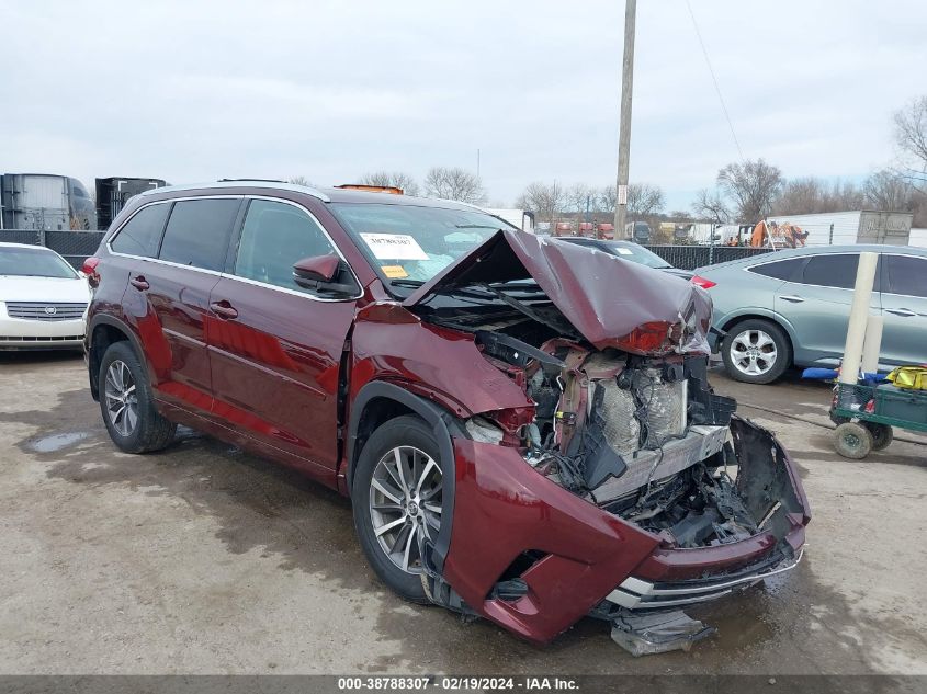 2018 Toyota Highlander Xle VIN: 5TDJZRFH9JS840014 Lot: 38788307