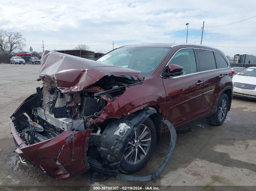 2018 Toyota Highlander Xle VIN: 5TDJZRFH9JS840014 Lot: 38788307