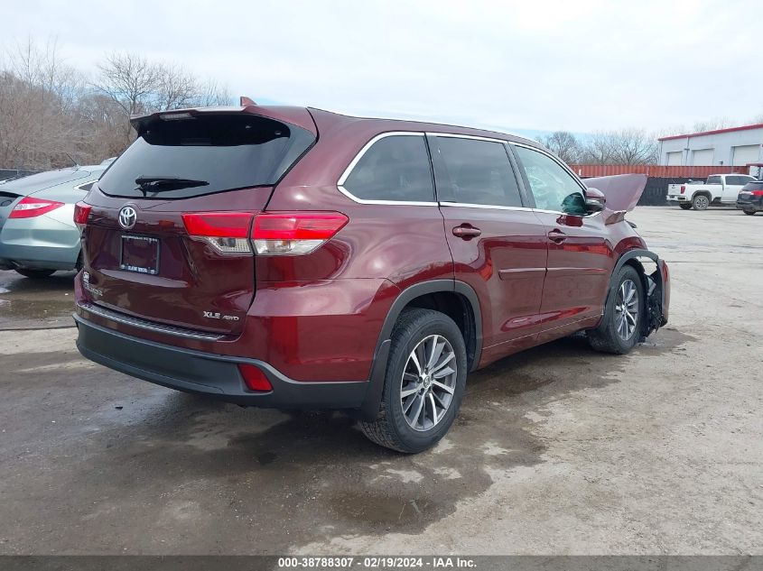 2018 TOYOTA HIGHLANDER VIN: 5TDJZRFH9JS840014