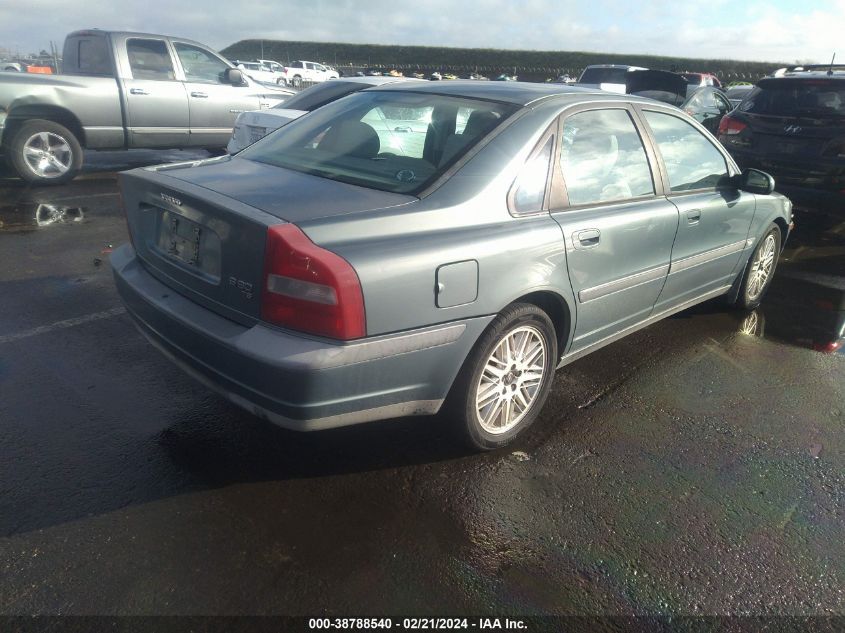 2001 Volvo S80 T6 VIN: YV1TS90DX11200520 Lot: 38788540