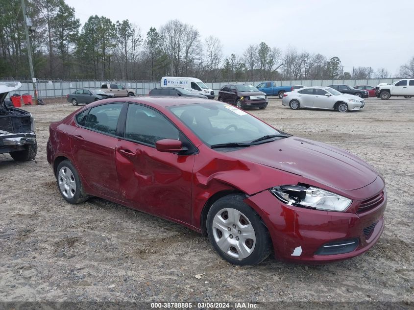 1C3CDFAA1FD331073 2015 Dodge Dart Se