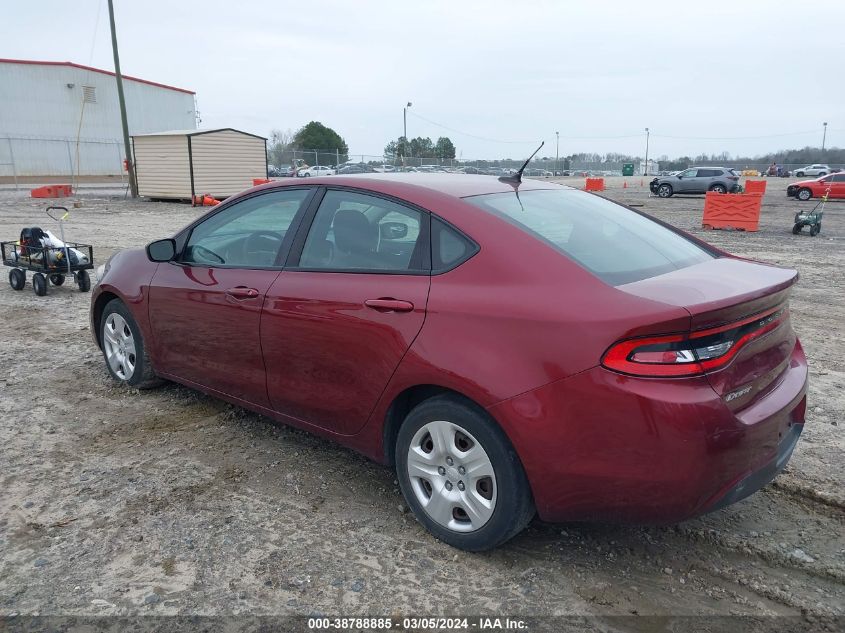 1C3CDFAA1FD331073 2015 Dodge Dart Se