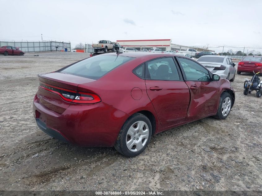 1C3CDFAA1FD331073 2015 Dodge Dart Se