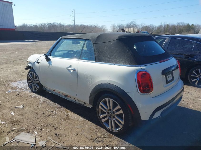 2022 Mini Convertible Cooper VIN: WMW23DL03N3P25291 Lot: 38789406