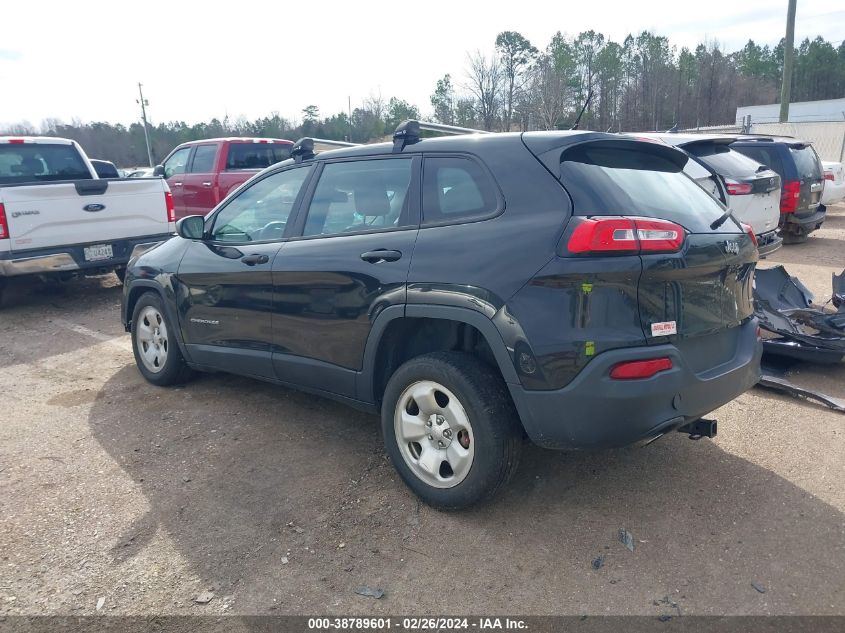 2015 Jeep Cherokee Sport VIN: 1C4PJLAB0FW579557 Lot: 38789601