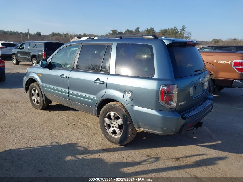 2007 Honda Pilot Ex-L VIN: 2HKYF18517H538419 Lot: 38789961