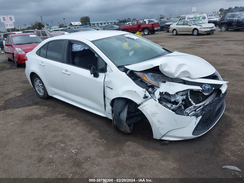 VIN JTDEAMDE4MJ027136 2021 TOYOTA COROLLA HYBRID LE