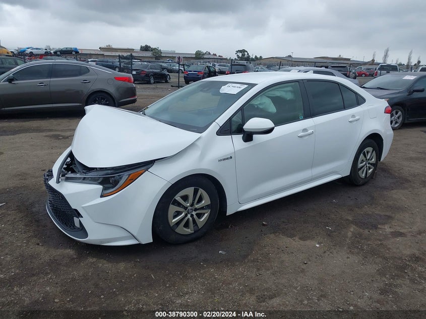 VIN JTDEAMDE4MJ027136 2021 TOYOTA COROLLA HYBRID LE